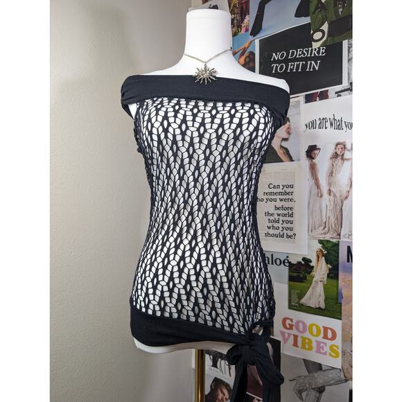 Vintage Mesh Y2k Top - Picture 1 of 6